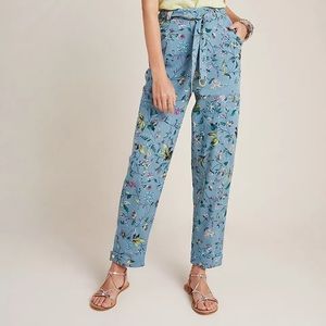 Anthropologie Victoria Floral Cargo Pants